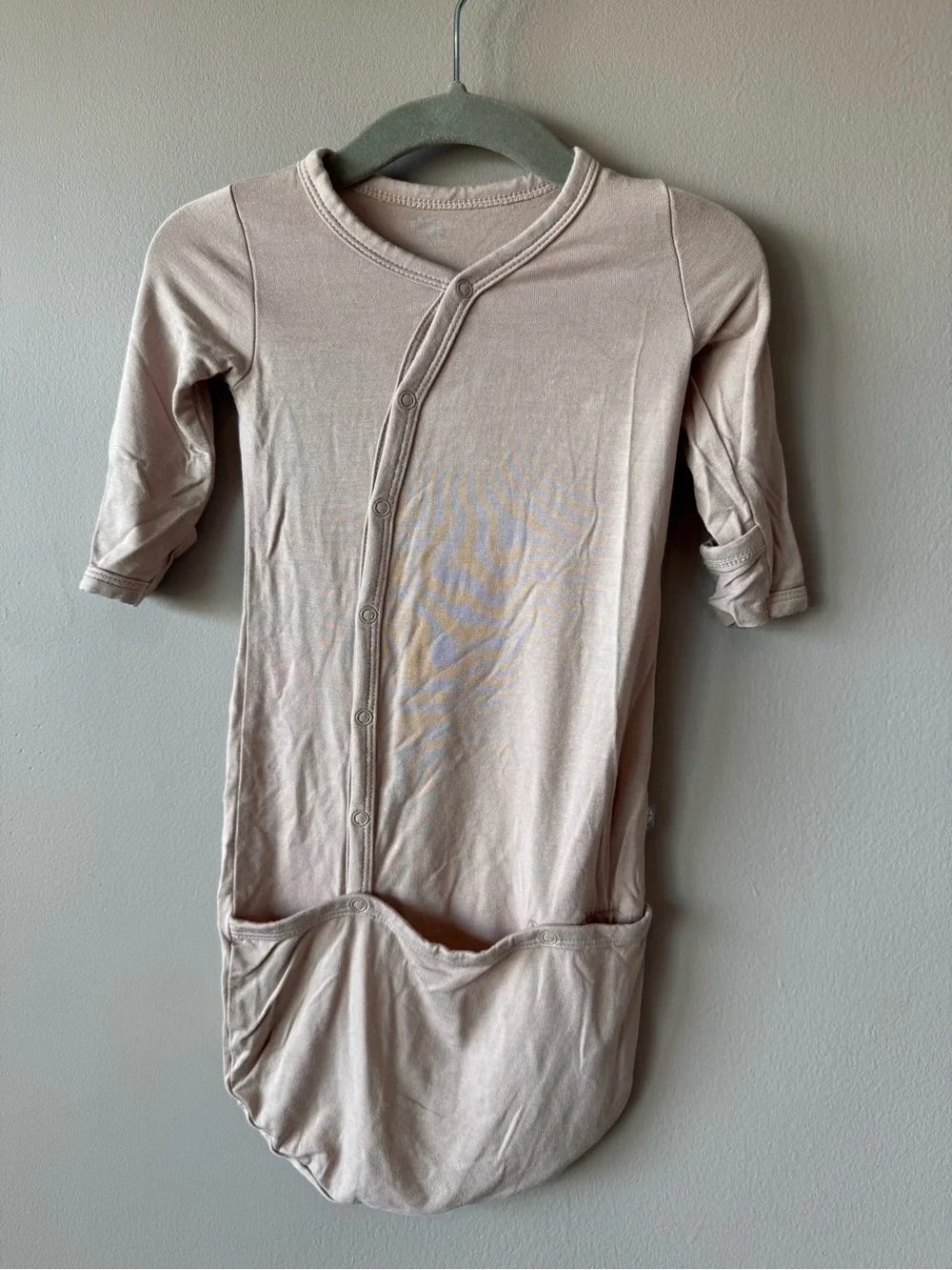 Kyte Baby Bamboo Bundler Sleep Sack Sleeper Pajamas in Oat Size 0-3 Months